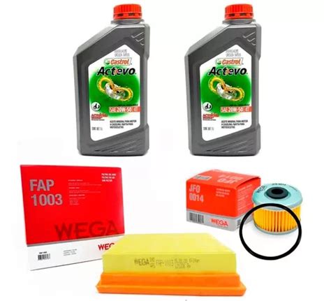 Kit Service Honda Xr 250 Tornado Castrol Mineral Wega Ryd