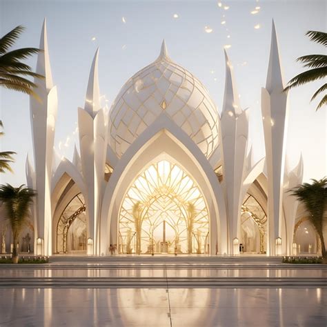 Premium AI Image Amazing Architecture Design Of Muslim Mosque