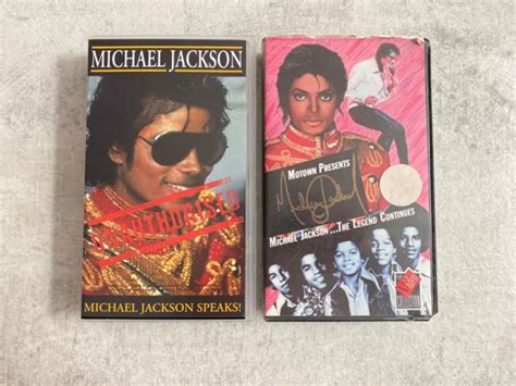 Michael Jackson Vhs Video Tape X 2 Vgc The Legend Continues And Mj Speaks £6 00 Picclick Uk