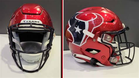 PHOTOS: Houston Texans unveil new ‘Battle Red’ helmet for 2022 season