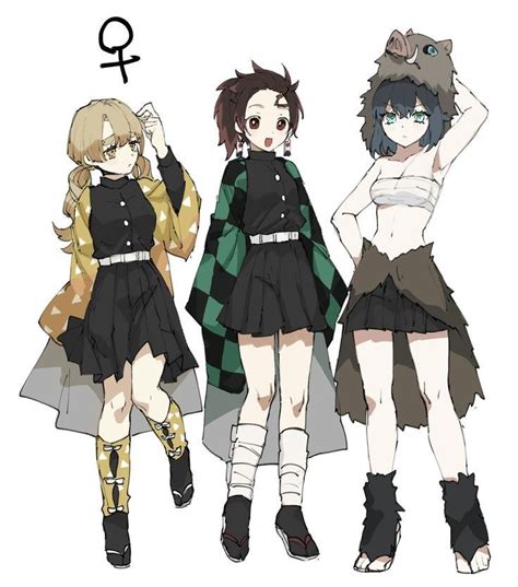 Demon Slayer Genderbend Fan Art