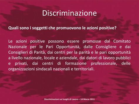 Ppt Discriminazioni Sui Luoghi Di Lavoro Powerpoint Presentation