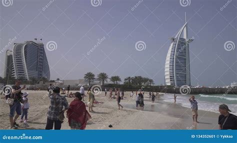 Jumeirah Beach Hotel And Burj Al Arab Hotel On Public Jumeirah Open ...