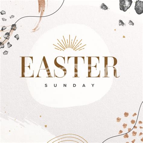 Social Media Easter Sunday Church Graphics 2022 | Clover Media