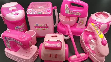 10 Minutes Satisfying With Unboxing Pink Mini Home Appliances ASMR No