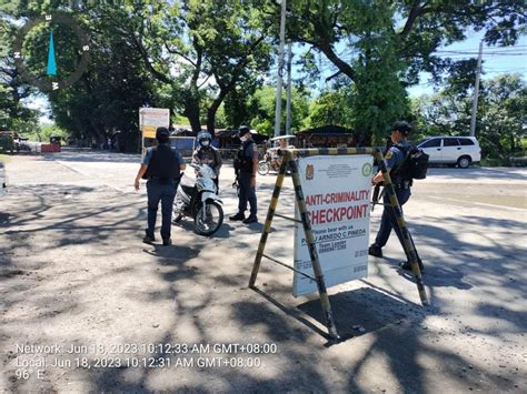 Anti Criminality Checkpoint Mahigpit Na Ipinatupad Ng Tarlac 2nd Pmfc