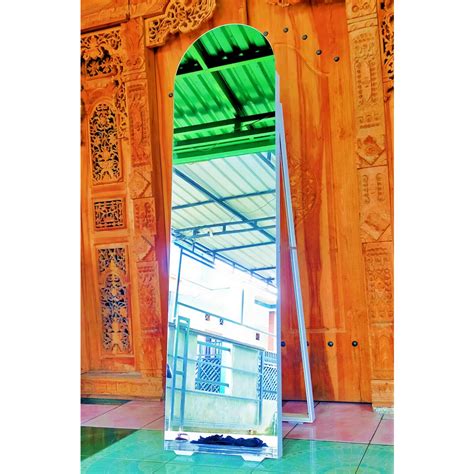 Jual Standing Mirror Cermin Lantai Cermin Dinding Ovall Frameless Mewah