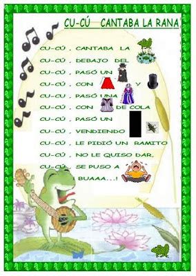 Para nuestros hijos lo mejor...: Cucú cantaba la rana