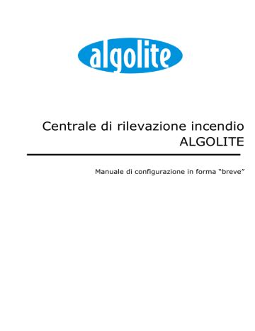 Manuale Di Configurazione Algolite Manualzz