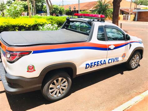 DUMONT RECEBE PICK UP EQUIPADA EQUIPAMENTOS PARA ATUAÇÃO DA DEFESA