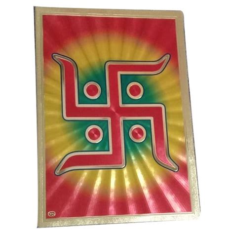 Ceramic And Glass Swastika Religious Picture Tile For Decoration