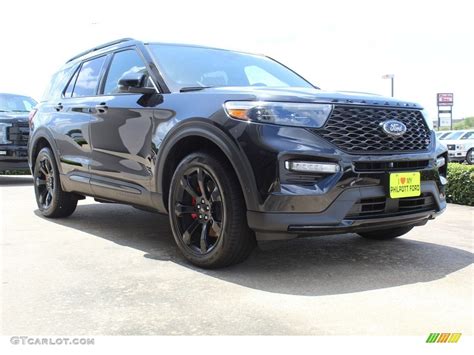 Agate Black Metallic 2020 Ford Explorer St 4wd Exterior Photo