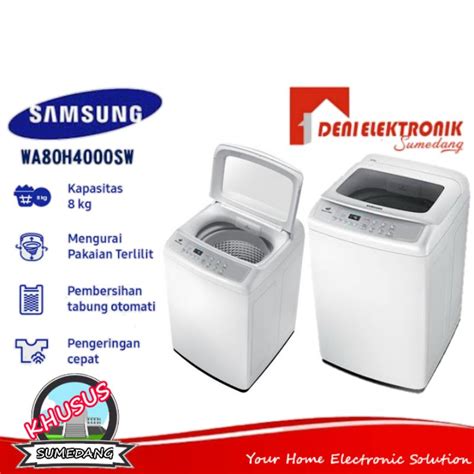 Jual Mesin Cuci 1 Tabung 8 Kg Samsung WA80H4000SW KHUSUS SUMEDANG