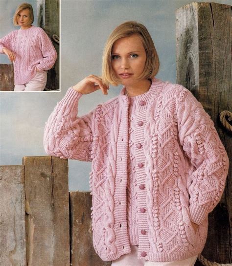 Aran Cardigan Sweater Patterns