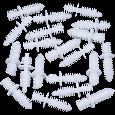 Rexka 20pcs Double End Xmas Tree Retainers Clips 1132 Stem Diameter For Boat Marine Automotive