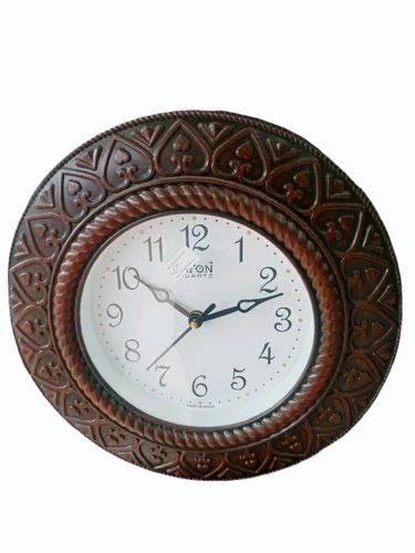 12inch Brown Wooden Wall Clock At Rs 895 Wood Clock In Chennai ID