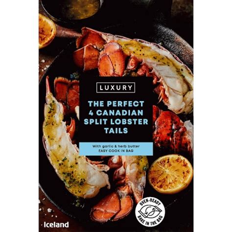 Iceland Luxury The Perfect 4 Canadian Split Lobster Tails 240g