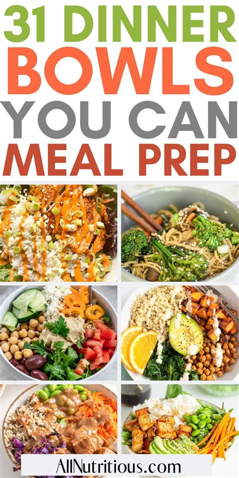 Easy Meal Prep Bowls You Can Make Ahead Meal Prep Clean Eating