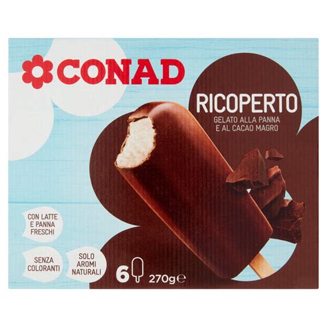 Ricoperto Gelato Panna E Cacao Conad Online Conad