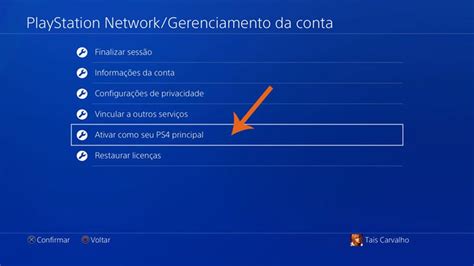 Como Ativar Sua Conta Principal No PS4