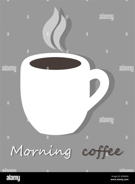 Morning cup of coffee. Vector illustration Stock Vector Image & Art - Alamy