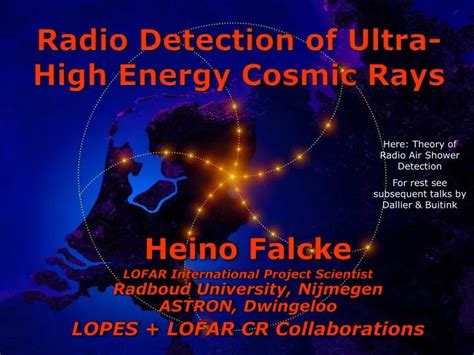 PPT - Radio Detection of Ultra-High Energy Cosmic Rays PowerPoint ...