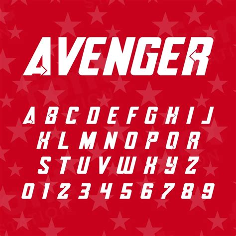 Avengers Font Superhero Font Instant Download