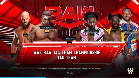 WWE 2K24 Tag Team Match YouTube