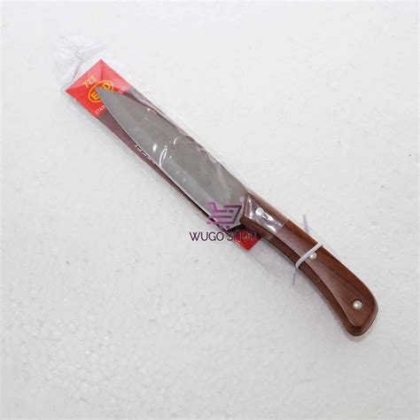 Jual Pisau Stainless Steel Gagang Kayu 5 Inch Wooden Kitchen Knife