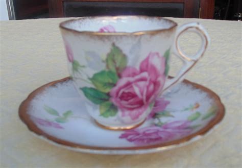 Royal Stafford Berkeley Rose England Coffee Cup Saucer Smolle S