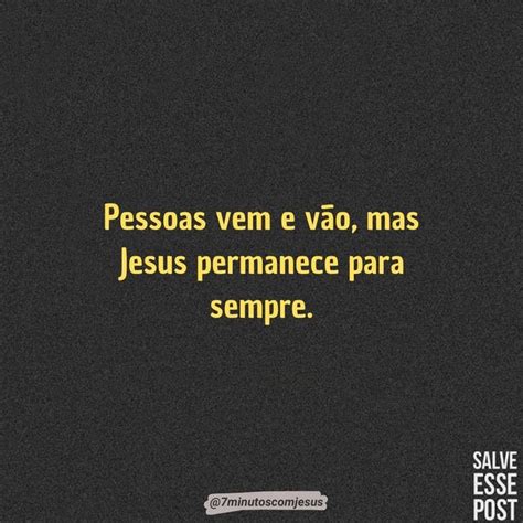 A Black And Yellow Photo With The Words Jesus Permanence Para Sempre