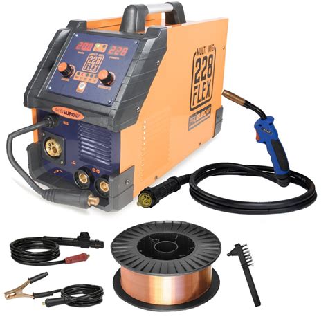 Maquina De Solda Para Metalon - Maquina de solda multiprocesso 228a 220v flex + arame 5kg 0,8mm ...