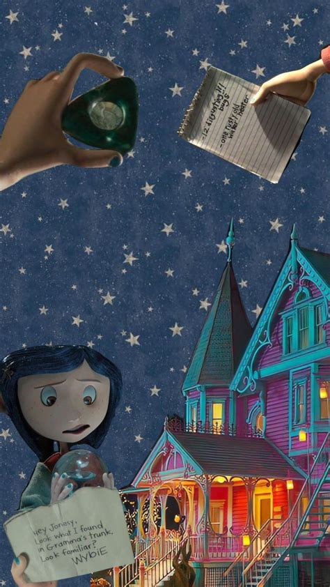 #coralinemovie #coraline Phone Backgrounds, Iphone Wallpapers, Cute ...