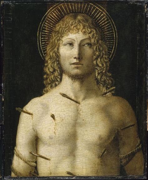 Maertyrer Unknown Lombardian Artist St Sebastian 15th Century