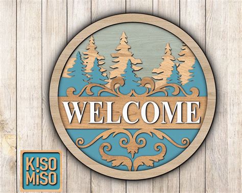 Door Signlaser Cut Files Svg Dxf Home Decormulti Layer Etsy