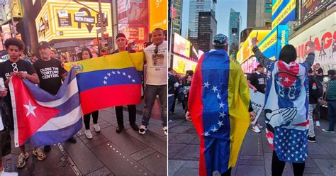 Cubanos Protestan En Nueva York En Apoyo A Exiliados De Venezuela