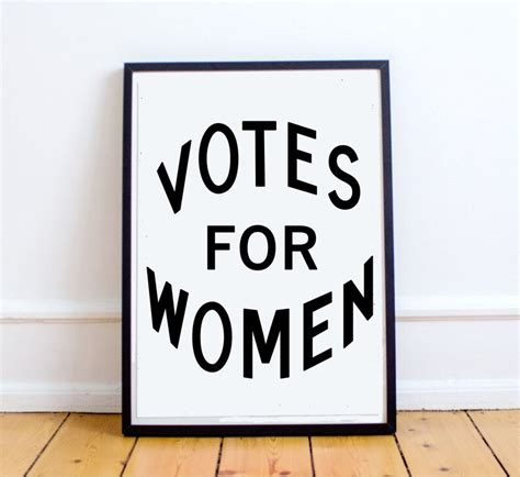 Feminist Poster Feminist Wall Art Historical Votes For Etsy