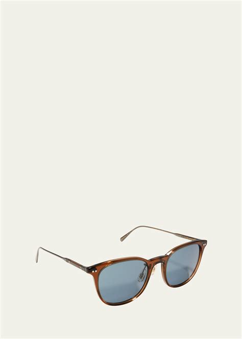 Brunello Cucinelli And Oliver Peoples Gerardo Oval Acetate And Metal Sunglasses Bergdorf Goodman