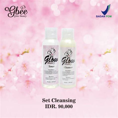 Jual Gbee Glow Beauty Set Cleansing Shopee Indonesia