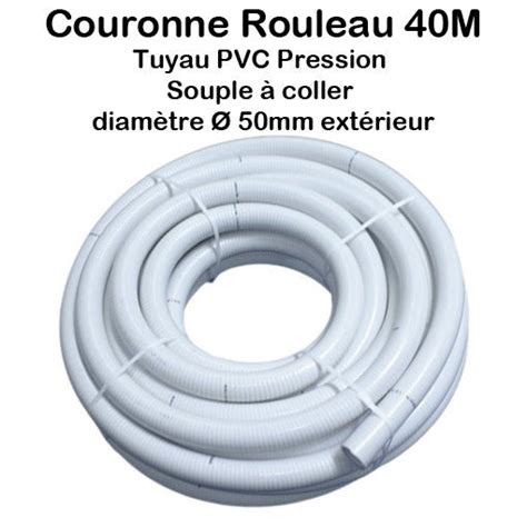 Couronne M Tuyau Blanc Piscine Pvc Pression Souple Semi Rigide