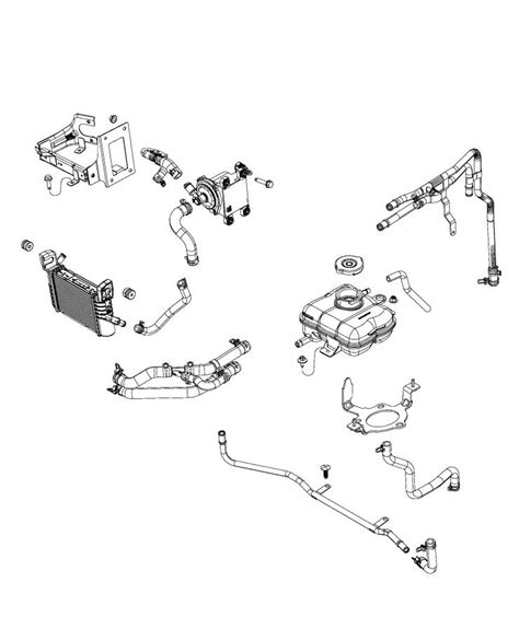 Dodge Challenger Hose Coolant Cooling Auxiliary System 68230027AG