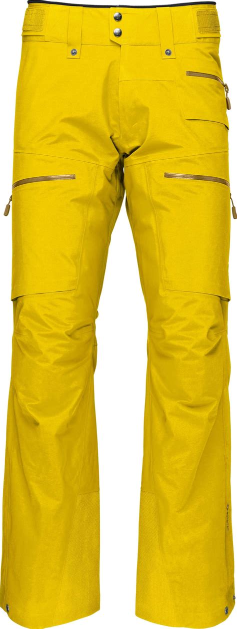 Norrona Lofoten Gore Tex Pants M S Sulphur Ski Trousers Snowleader