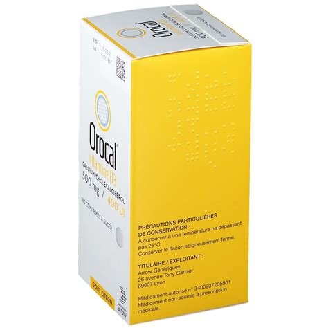 Orocal Vitamine D Mg Ui Pc S Redcare Pharmacie