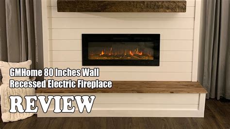 GMHome 80 Inches Wall Recessed Electric Fireplace Review 2024 Watch