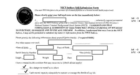 Fbi Pressures Citizens To Forfeit 2a Rights Via Nics E Check Form