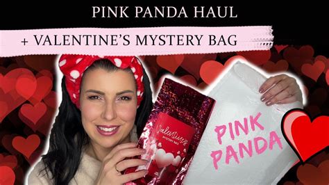 PINK PANDA HAUL VALENTINE S MYSTERY BAG Unboxing Swatch 1