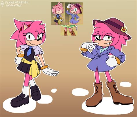 Amy Rose Outfits 9 By Flameheart87 On Deviantart