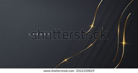 Abstract Black Line Arts Background Luxury Stock Vector (Royalty Free ...