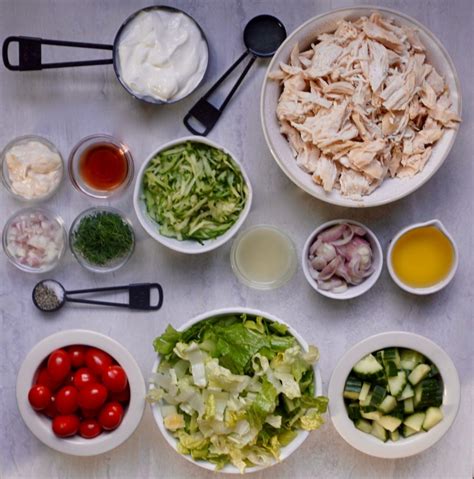 Tzatziki Chicken Salad Is Healthy Creamy And Full Of Fresh Flavors