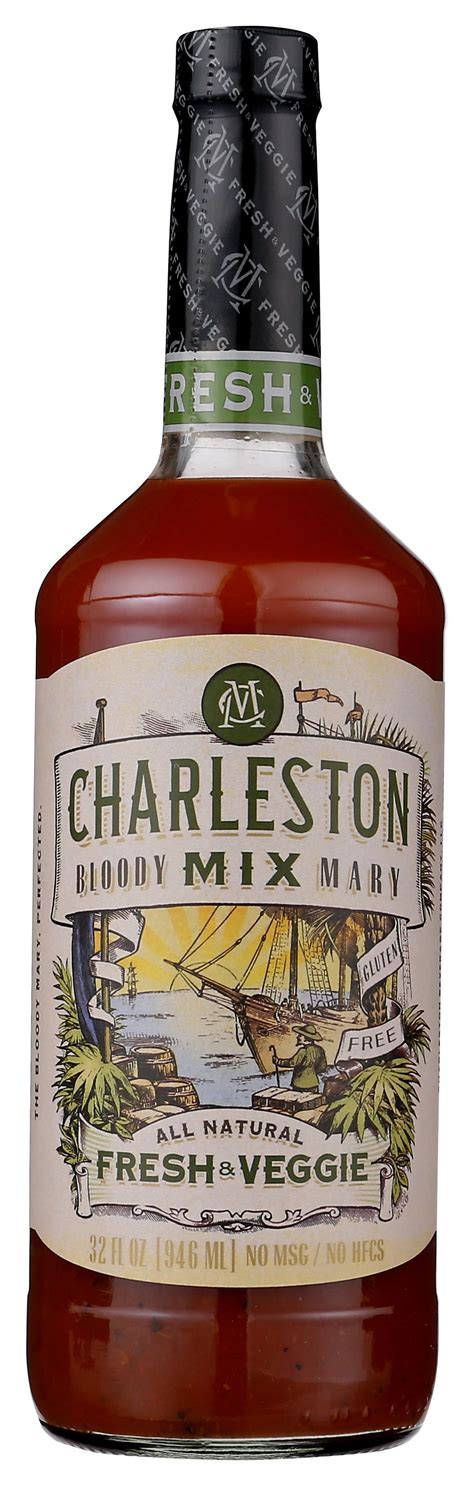 Charleston Mix Fresh Veggie All Natural Premium Bloody Mary Mix